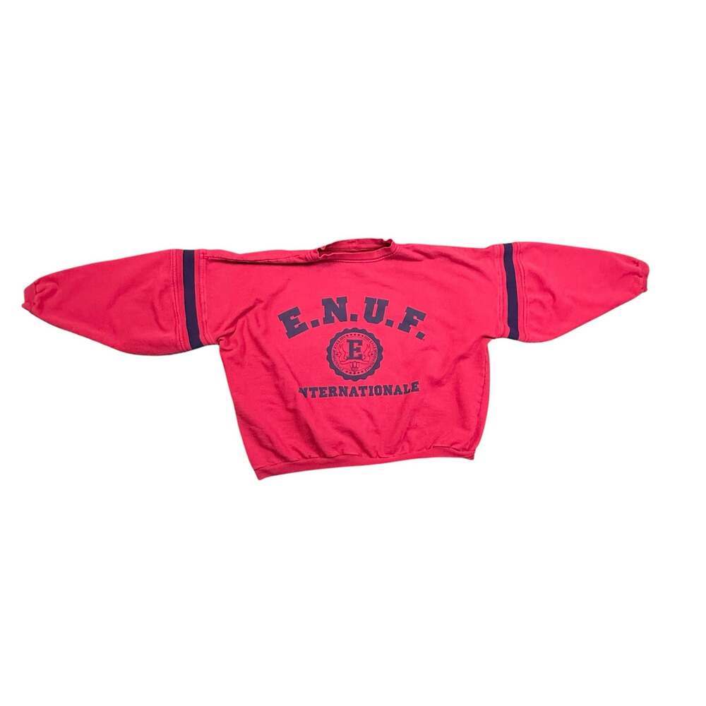 Vintage E.N.U.F. Internationale Graphic Sweatshirt Red